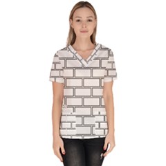 Wall Pattern Rectangle Brick Scrub Top