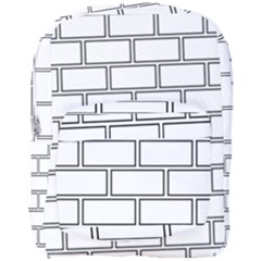 Wall Pattern Rectangle Brick Full Print Backpack