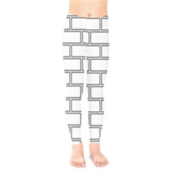 Wall Pattern Rectangle Brick Kids  Legging