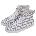 Wall Pattern Rectangle Brick Men s Hi-Top Skate Sneakers View2