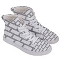 Wall Pattern Rectangle Brick Men s Hi-Top Skate Sneakers View3