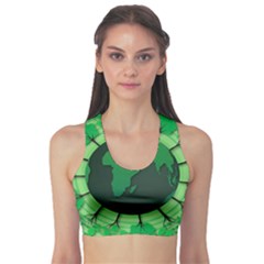 Earth Forest Forestry Lush Green Sports Bra by BangZart