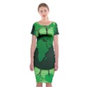 Earth Forest Forestry Lush Green Classic Short Sleeve Midi Dress View1