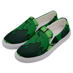 Earth Forest Forestry Lush Green Men s Canvas Slip Ons