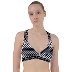 Triangle Pattern Background Sweetheart Sports Bra by BangZart