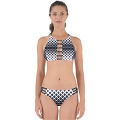 Triangle Pattern Background Perfectly Cut Out Bikini Set