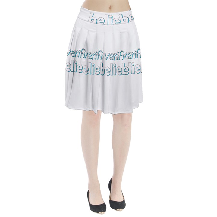 Verified Belieber Pleated Skirt