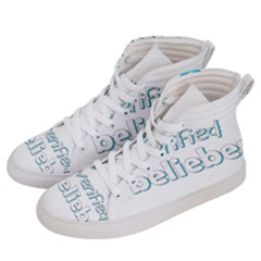 Verified Belieber Women s Hi-top Skate Sneakers by Valentinaart