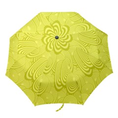 Yellow Oval Ellipse Egg Elliptical Folding Umbrellas by BangZart