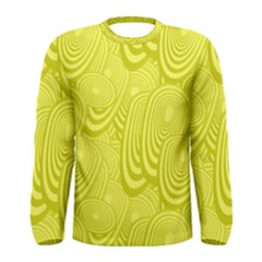 Yellow Oval Ellipse Egg Elliptical Men s Long Sleeve Tee by BangZart