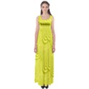 Yellow Oval Ellipse Egg Elliptical Empire Waist Maxi Dress View1