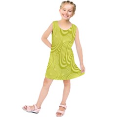 Yellow Oval Ellipse Egg Elliptical Kids  Tunic Dress by BangZart