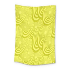 Yellow Oval Ellipse Egg Elliptical Small Tapestry by BangZart