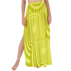 Yellow Oval Ellipse Egg Elliptical Maxi Chiffon Tie-up Sarong