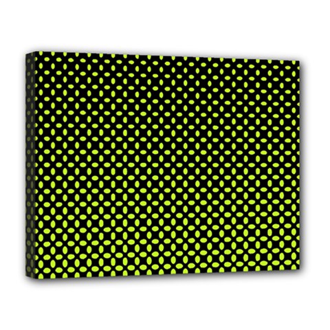 Pattern Halftone Background Dot Canvas 14  X 11  by BangZart