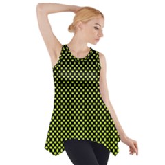 Pattern Halftone Background Dot Side Drop Tank Tunic by BangZart