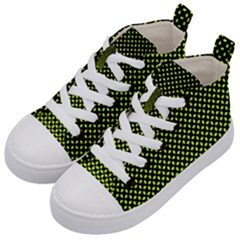 Pattern Halftone Background Dot Kid s Mid-top Canvas Sneakers