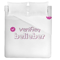 Verified Belieber Duvet Cover Double Side (queen Size) by Valentinaart