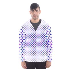 Star Curved Background Geometric Hooded Wind Breaker (men) by BangZart