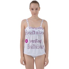 Verified Belieber Twist Front Tankini Set by Valentinaart