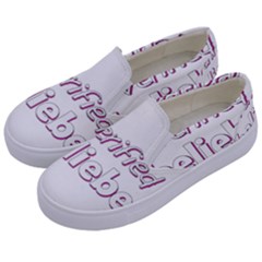 Verified Belieber Kids  Canvas Slip Ons by Valentinaart