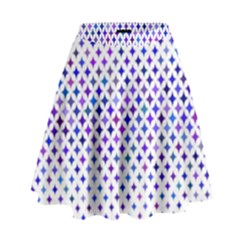 Star Curved Background Geometric High Waist Skirt by BangZart