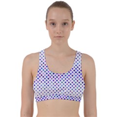 Star Curved Background Geometric Back Weave Sports Bra by BangZart