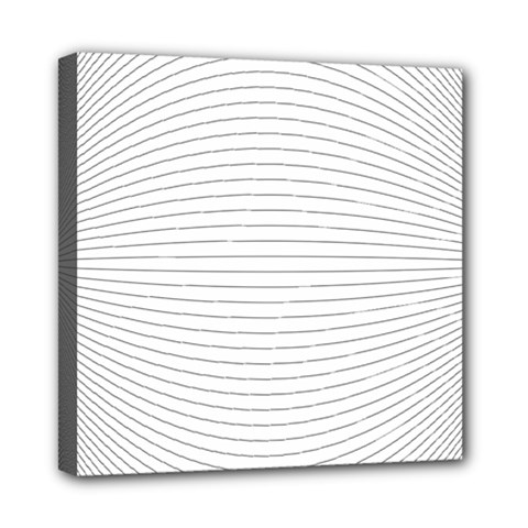 Pattern Background Monochrome Mini Canvas 8  X 8  by BangZart