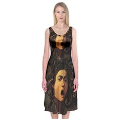 Medusa Midi Sleeveless Dress by Valentinaart