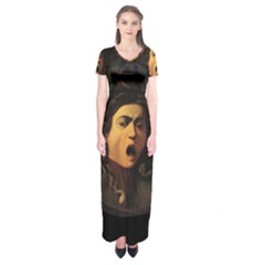 Medusa Short Sleeve Maxi Dress by Valentinaart