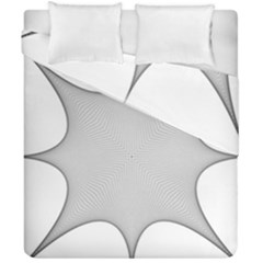 Star Grid Curved Curved Star Woven Duvet Cover Double Side (california King Size) by BangZart