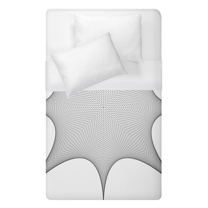 Star Grid Curved Curved Star Woven Duvet Cover (Single Size)