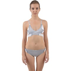 Star Grid Curved Curved Star Woven Wrap Around Bikini Set by BangZart