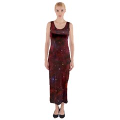 Abstract Fantasy Color Colorful Fitted Maxi Dress by BangZart