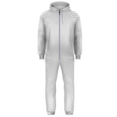 Background Line Motion Curve Hooded Jumpsuit (men) 