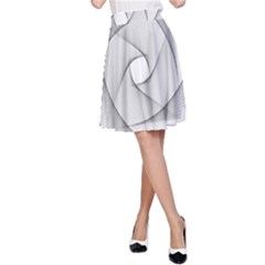 Rotation Rotated Spiral Swirl A-line Skirt by BangZart