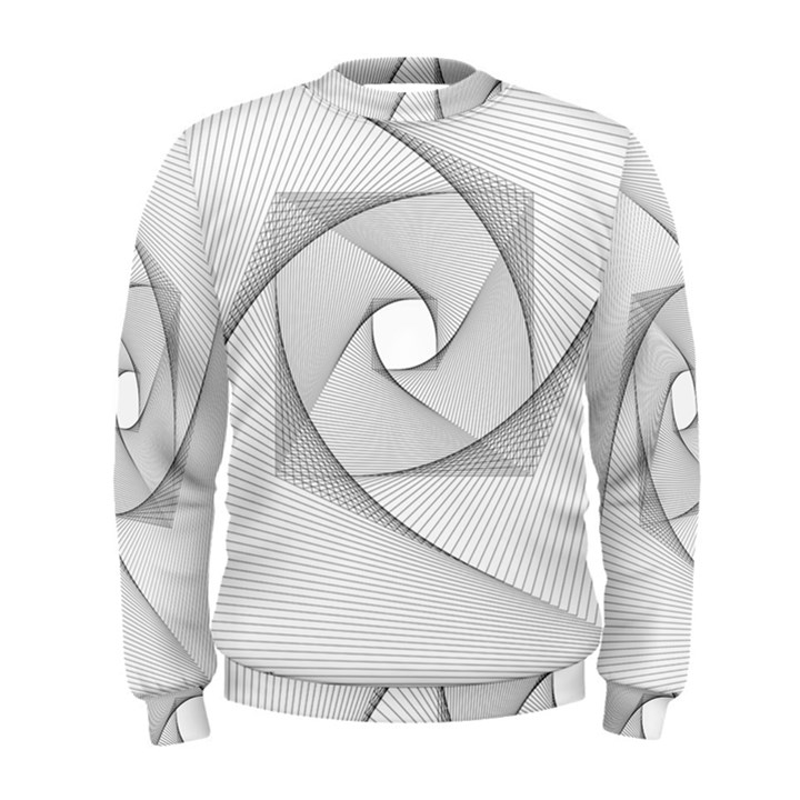 Rotation Rotated Spiral Swirl Men s Sweatshirt