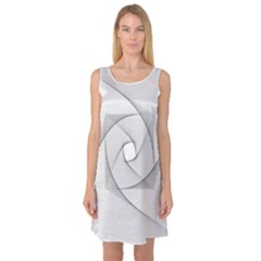 Rotation Rotated Spiral Swirl Sleeveless Satin Nightdress by BangZart