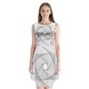 Rotation Rotated Spiral Swirl Sleeveless Chiffon Dress   View1