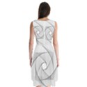 Rotation Rotated Spiral Swirl Sleeveless Chiffon Dress   View2