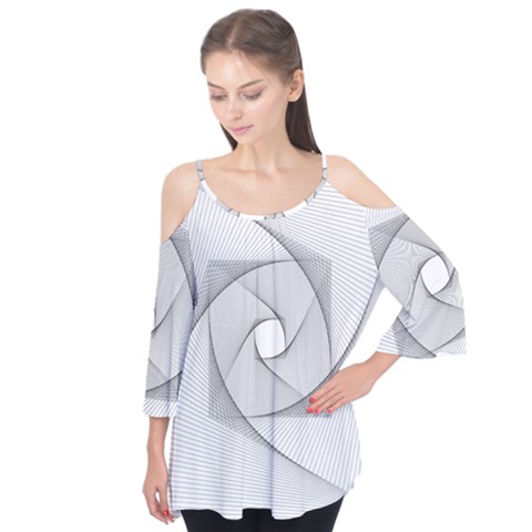 Rotation Rotated Spiral Swirl Flutter Tees by BangZart