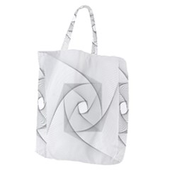 Rotation Rotated Spiral Swirl Giant Grocery Zipper Tote by BangZart