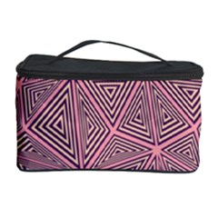 Triangle Background Abstract Cosmetic Storage Case by BangZart