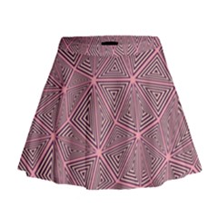 Triangle Background Abstract Mini Flare Skirt by BangZart