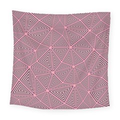 Triangle Background Abstract Square Tapestry (large)