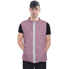 Triangle Background Abstract Men s Puffer Vest