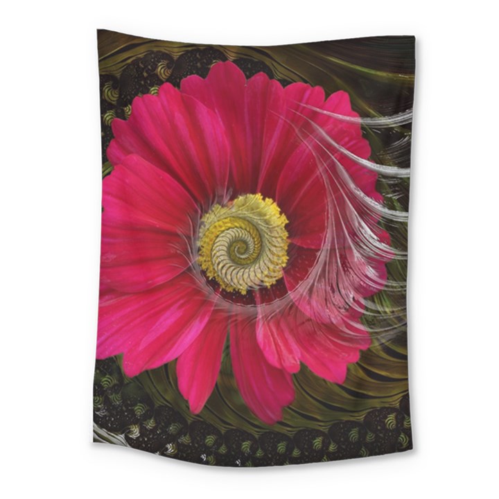 Fantasy Flower Fractal Blossom Medium Tapestry