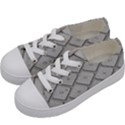 Keyboard Letters Key Print White Kids  Low Top Canvas Sneakers View2