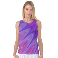 Purple Star Sun Sunshine Fractal Women s Basketball Tank Top by BangZart