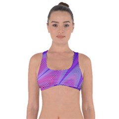 Purple Star Sun Sunshine Fractal Got No Strings Sports Bra by BangZart